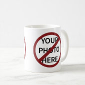 Mug Cercle d'interdiction rouge personnalisable Aucun (Devant droit)