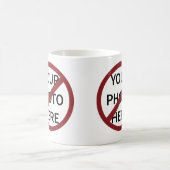 Mug Cercle d'interdiction rouge personnalisable Aucun (Centre)