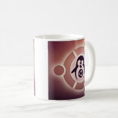 Mug Cercle d'Ubuntu Linux de logo d'amis avec Tux (Devant droit)