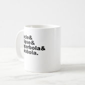 Mug Cercle Ellipse Hyperbole Parabole | Sections coniq (Devant gauche)