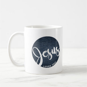 Mug Cercle en denim Jésus vous aime