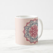 Mug cercle en mosaïque. mandala (Devant droit)