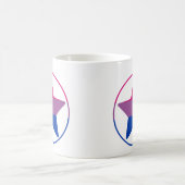 Mug Cercle étoile de la fierté bisexuelle (Centre)