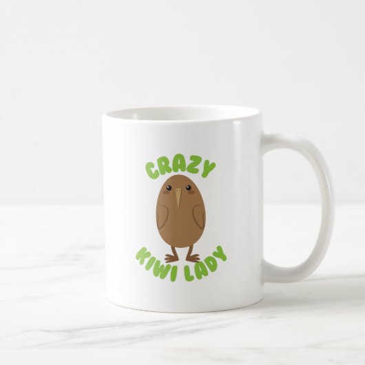 Mug cercle fou de dame de kiwi (Droite)