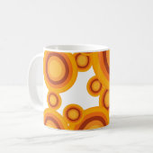 Mug cercle orange pastel (Devant gauche)