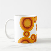 Mug cercle orange pastel (Gauche)