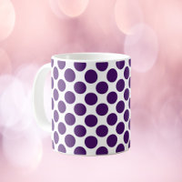 Cercle Polka Motif point pourpre
