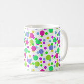 Mug Cercles abstraits sans couture amusant confetti po (Devant droit)