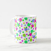 Mug Cercles abstraits sans couture amusant confetti po (Devant gauche)