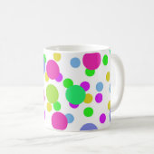 Mug Cercles abstraits sans couture points de confettis (Devant droit)