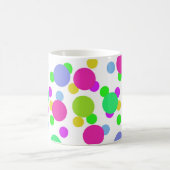Mug Cercles abstraits sans couture points de confettis (Centre)