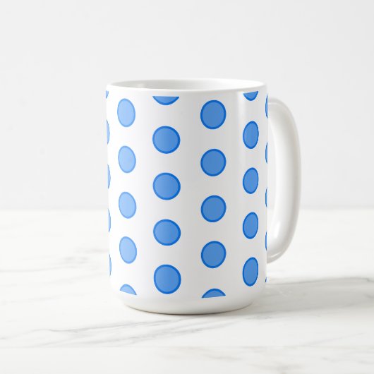 Mug Cercles bleus (Devant droit)