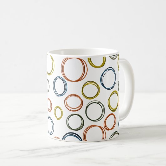Mug Cercles Boho (Devant droit)
