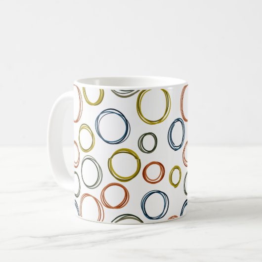 Mug Cercles Boho (Devant gauche)