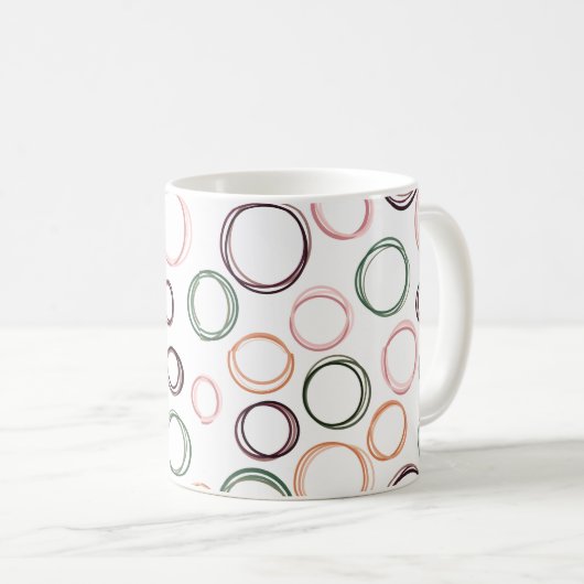 Mug Cercles Boho (Devant droit)