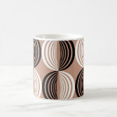 Mug Cercles Brown géométriques Conception transparente (Centre)