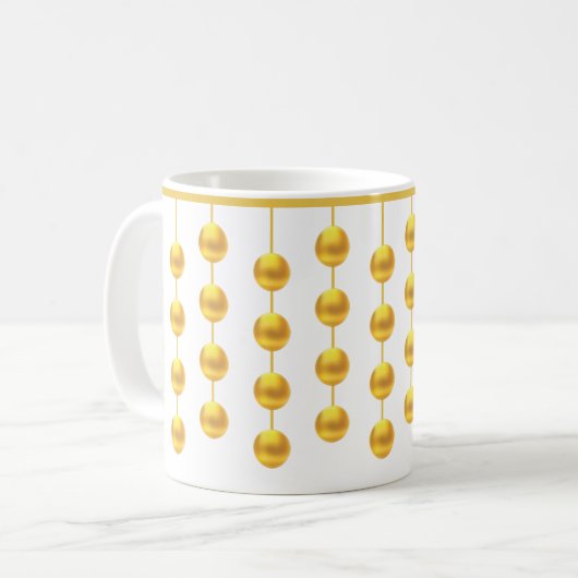 Mug Cercles Chic Golden Hanging (Devant gauche)
