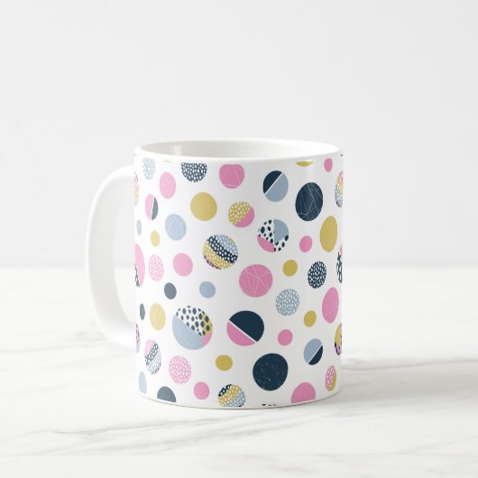 Mug Cercles colorés (Devant gauche)