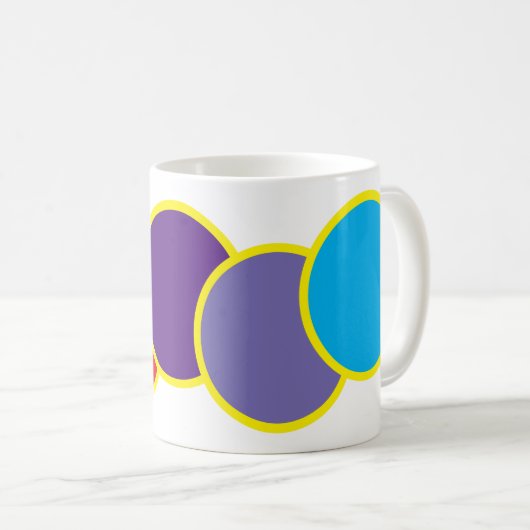 Mug - Cercles colorés (Devant droit)