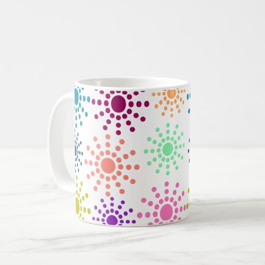 Mug Cercles colorés Motif (Devant gauche)