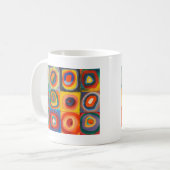 Mug Cercles concentrés Carré de Kandinsky (Devant gauche)