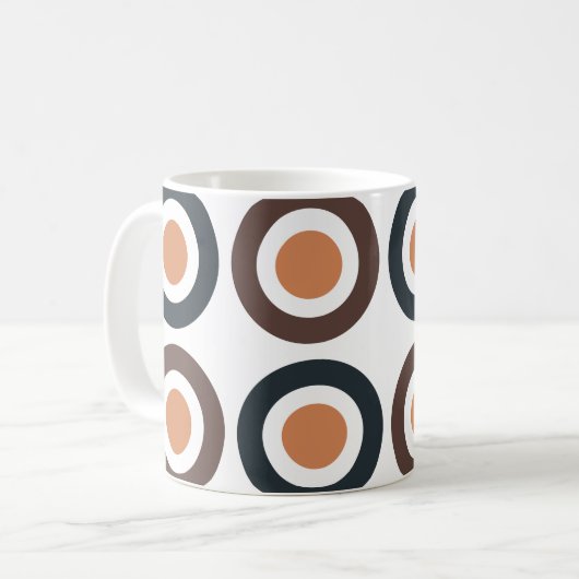 Mug Cercles concentrés colorés (Devant gauche)