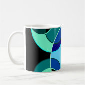 Mug Cercles croisés bleus et verts (Gauche)