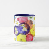 Mug Cercles d'aquarelle colorés Abstraits (Centre)