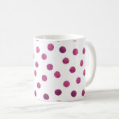 Mug Cercles d'aquarelle mignons. Art Arrondit Texture. (Devant droit)