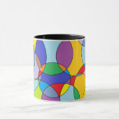 Mug Cercles de couleur et ovales (Centre)