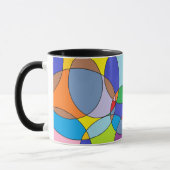 Mug Cercles de couleur et ovales (Gauche)