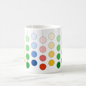 Mug Cercles de crochet multicolores modernes (Centre)