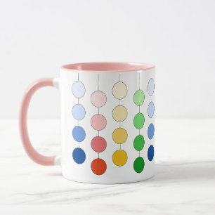 Mug Cercles de crochet multicolores modernes