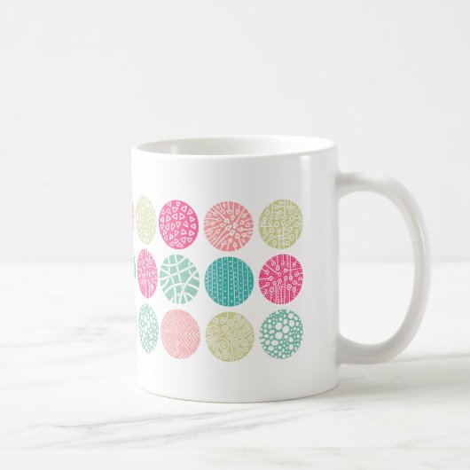 Mug Cercles décoratifs - Couleurs 01 (Droite)