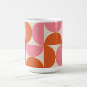 Mug Cercles demi siècle rose et orange  (Centre)