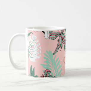 Mug Cercles D'Illusion Optique : Patte Monochrome Sans