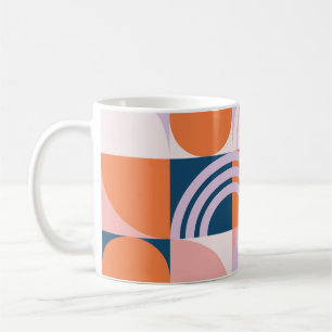 Mug Cercles du milieu du siècle : Motif géométrique