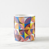 Mug Cercles du milieu du siècle, rayures, tuiles vinta (Centre)