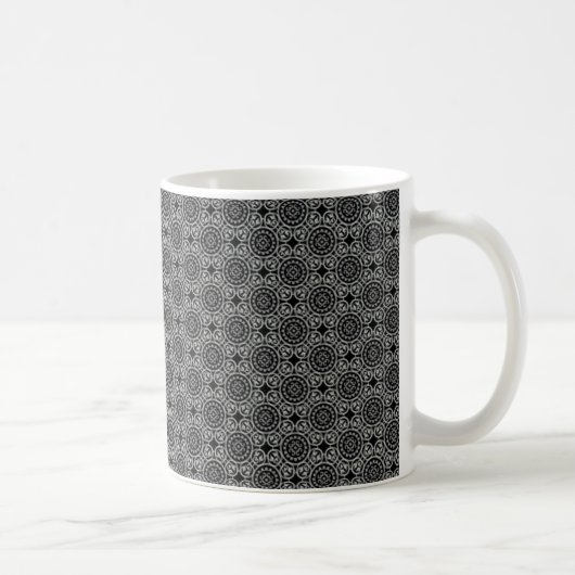 Mug Cercles élégants Mug, gris foncé (Droite)