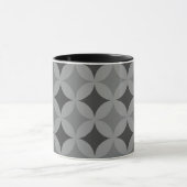 Mug - Cercles et diamants en noir (Centre)