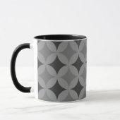 Mug - Cercles et diamants en noir (Gauche)