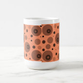 Mug Cercles et points orange et marron (Centre)