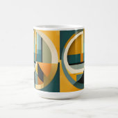 Mug Cercles et rectangles d'abstraction géométriques r (Centre)