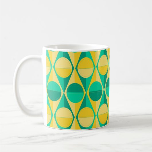 Mug Cercles et triangles Art Déco (Gauche)