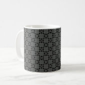 Mug Cercles funky Mug, gris foncé (Devant gauche)
