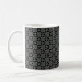 Mug Cercles funky Mug, gris foncé (Gauche)