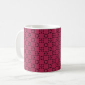 Mug Cercles funky Mug, Magenta (Devant gauche)