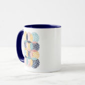 Mug Cercles géométriques aquarelle (Devant gauche)
