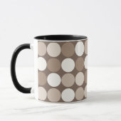 Mug Cercles géométriques de terre neutre chaude (Gauche)