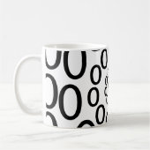 Mug Cercles Géométriques Noir et Blanc (Gauche)